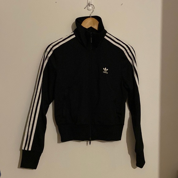Adidas Cropped Tracksuit Top - Picture 1 of 4